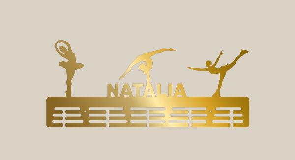 patinaj balet gym 49cm auriu periat