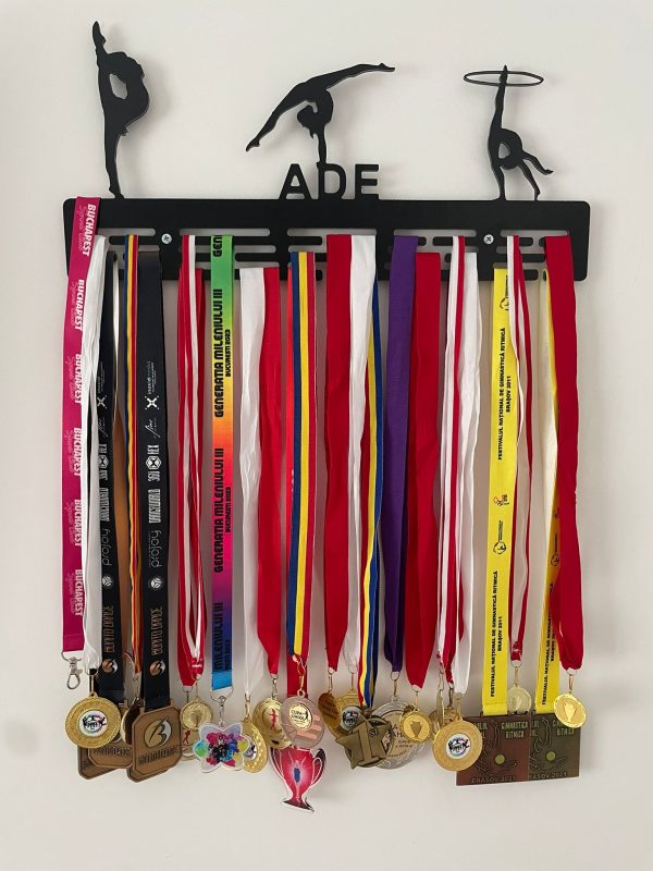suport medalii gimnastica ritmica 49cm negru