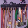 suport medalii triatlon 49cm fete negru dans inot alergare