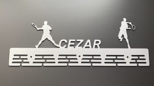 medalii tenis alb 60cm as-is